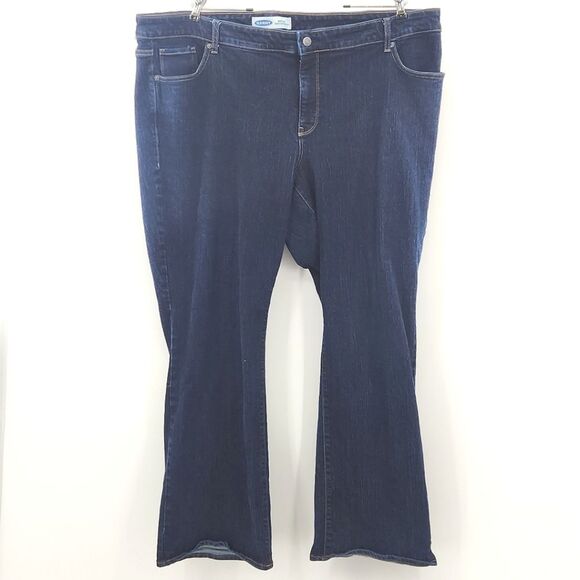 Old Navy Boot Cut Jeans Womens Plus Size 24 Blue Denim Western Rodeo Flared Boho - Picture 1 of 8